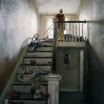 Misty Kealser; Staircase (His House), 13th Gate, Baton Rouge, LA, 2017; archival pigment print; 42 x 42 inches
